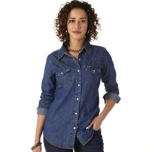 H&M Dark Denim Western Shirt